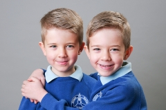 Colour school portrait picture of twin boys in school uniform2018 Jan test-42